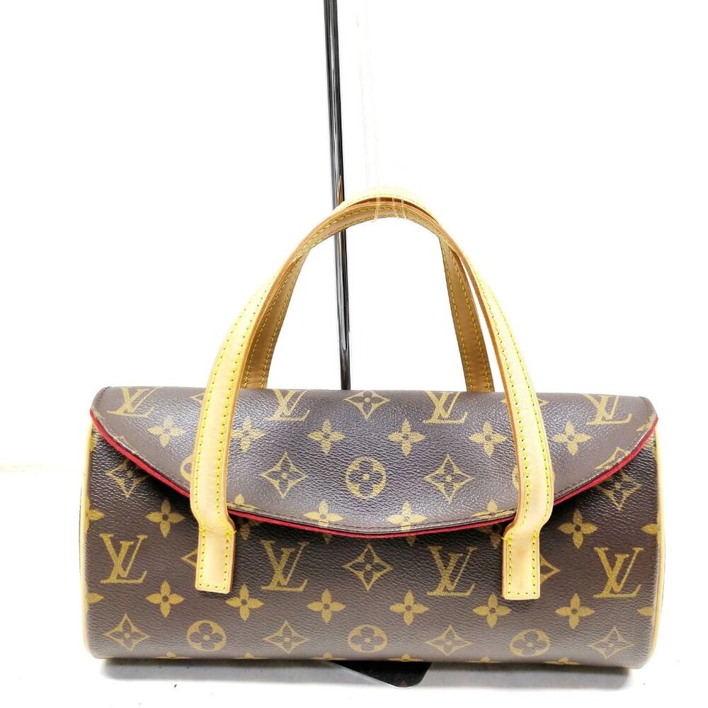 Louis Vuitton Brown Monogram Top-Handle Barrel Bag with Natural Vachetta Trim